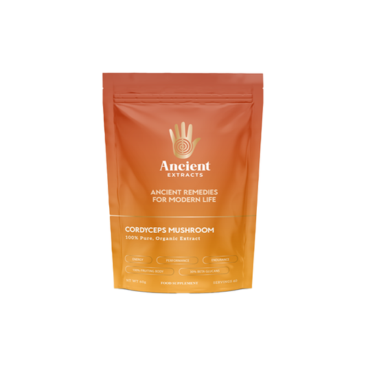 Ancient Extracts Organic Cordyceps Powder - 60g, Endurance, Performance Support