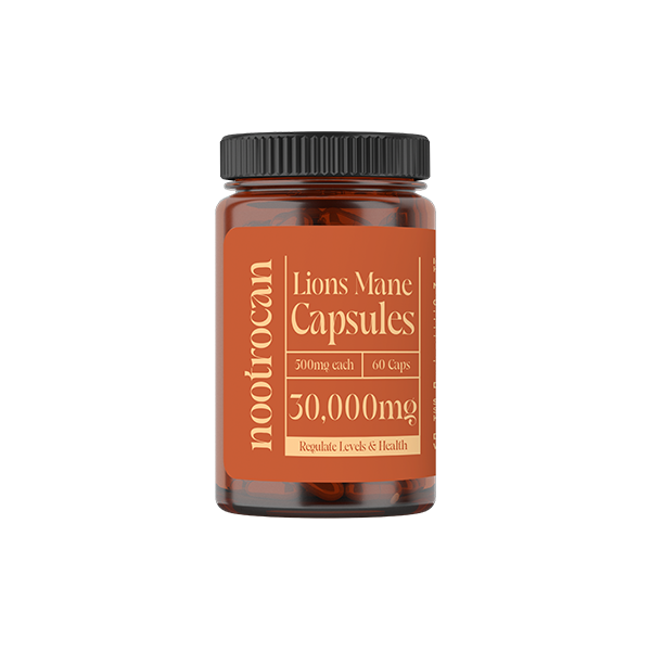 Premium Quality, Nootrocan 30000mg Nootropic Vegan Mushroom Capsules - 60 Caps