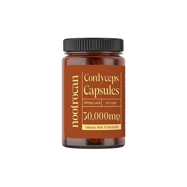 Premium Quality, Nootrocan 30000mg Nootropic Vegan Mushroom Capsules - 60 Caps